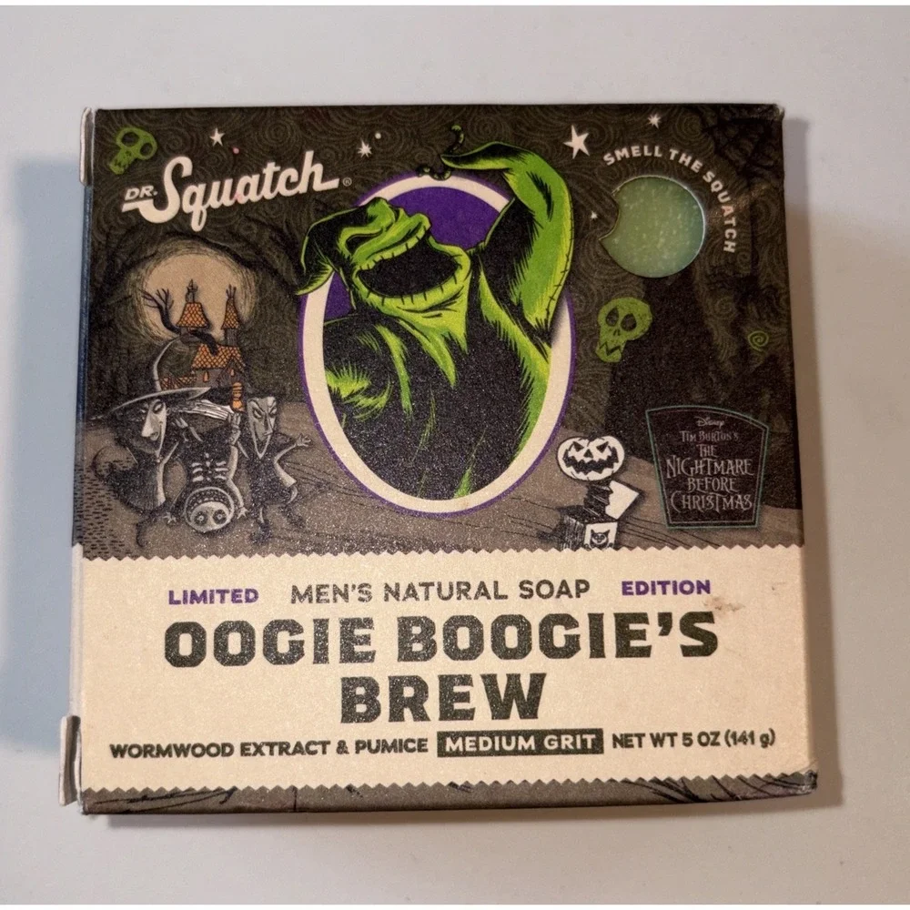 Dr. Squatch Oogie Boogie's Brew Soap - Men's Natural Soap - Medium Grit - 1 bar